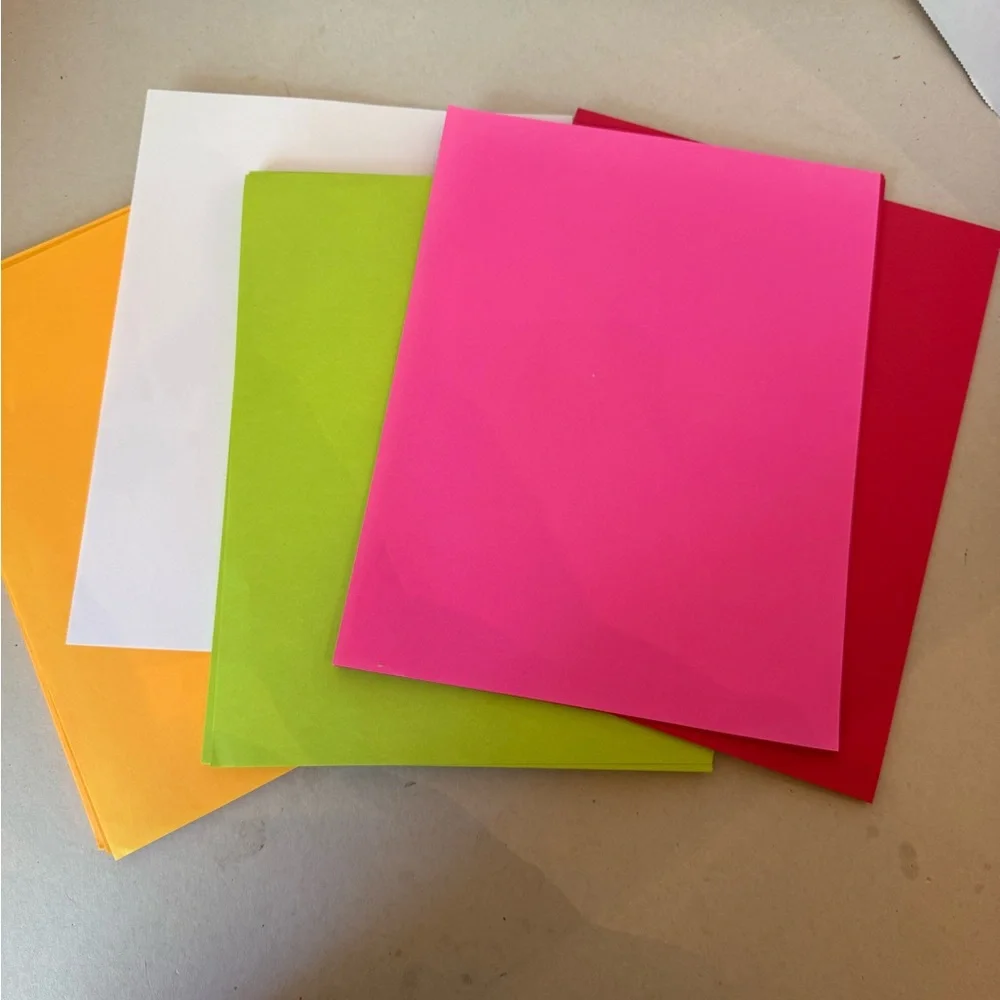 Multi color printer paper